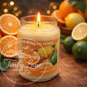 American Home by Yankee‎ Candle Fresh Citrus 19oz Glass Jar Single Wick